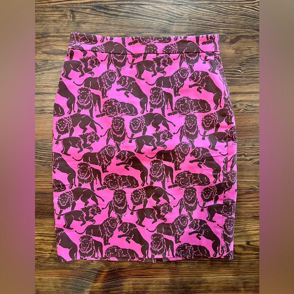 J.CREW | Pink Lion No. 2 Pencil Skirt